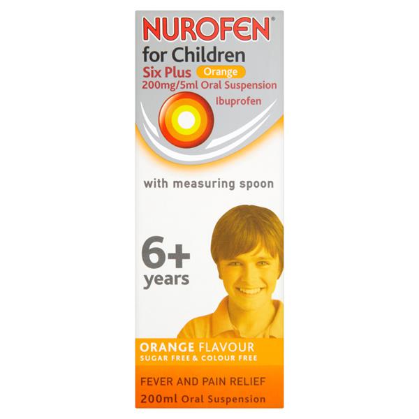 Nurofen Fc 6Years  Orange 200Ml Wspoon