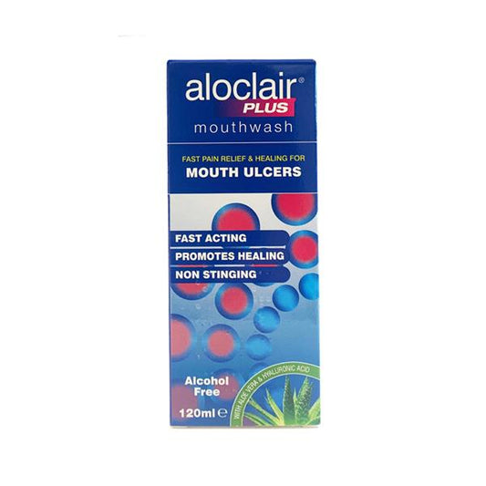 Aloclair Plus Mouthwash For Mouth Ulcers 120Ml