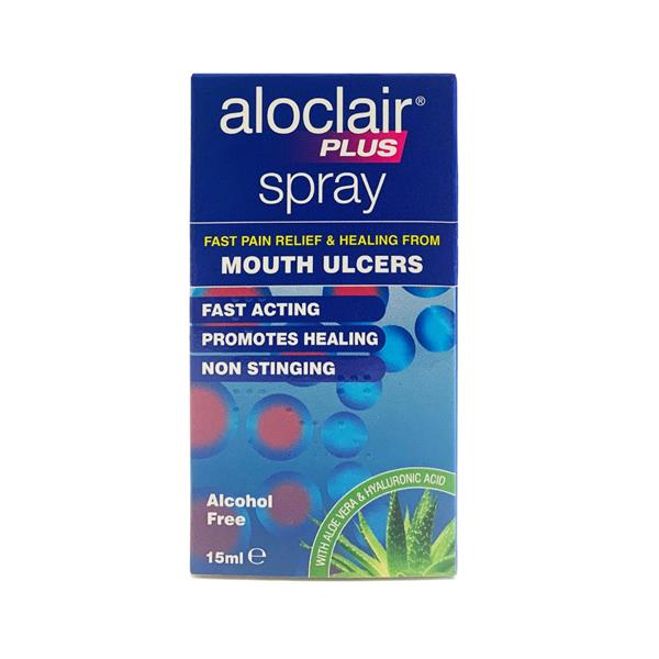 Aloclair Plus Spray For Mouth Ulcers 15Ml