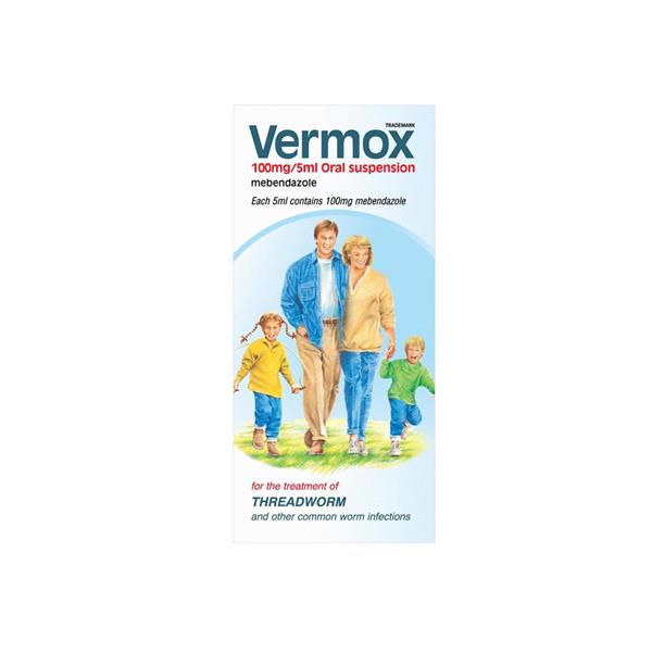 Vermox 100Mg/5Ml Oral Suspension