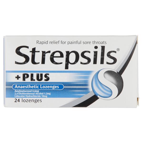 Strepsils Plus Anaesthetic 24 Lozenges