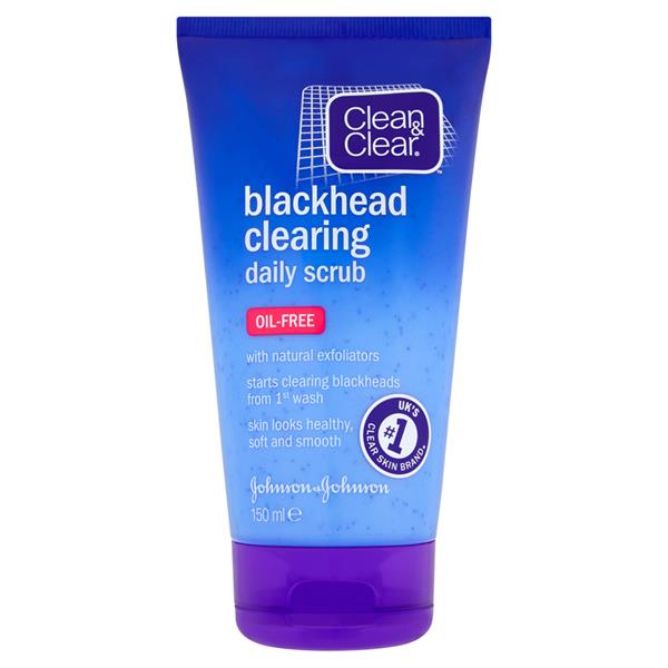 Johnsons Cleanclear Blackhead Clearing Daily Scrub Oil Free