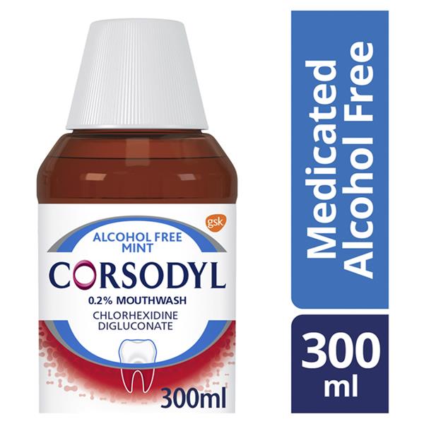 Corsodyl Mouthwash Aniseed Alcohol Free 300Ml Crowley’s Pharmacy