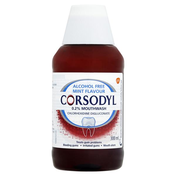 Corsodyl Mouthwash Aniseed Alcohol Free 300Ml