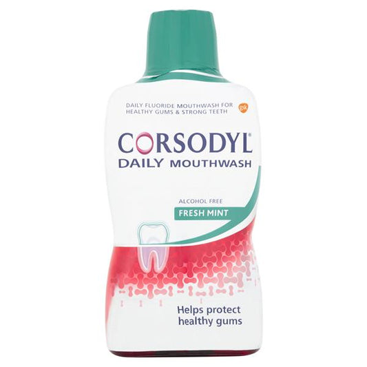 Corsodyl Daily Cool Mint Mouthwash 500Ml