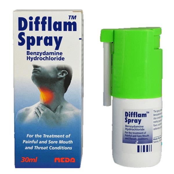 Difflam Spray 0.15% Oromucosal Spray