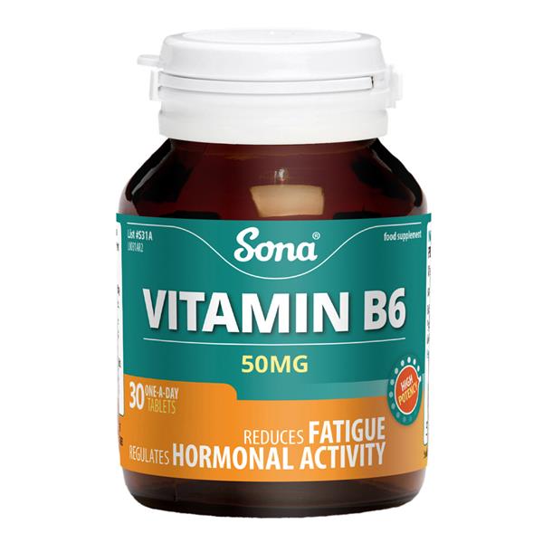 Sona Vit B6 Tabs 50Mg 30S S31A