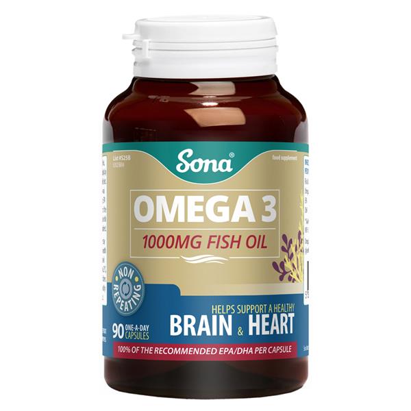 Sona Omega 3 Fish Oil 1000Mg 90S S25B