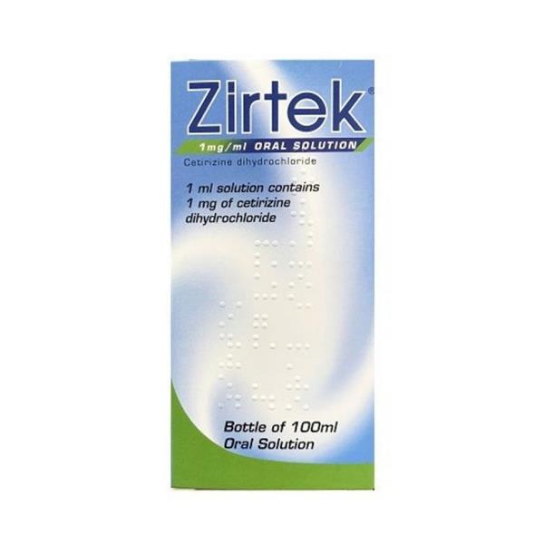 Zirtek Oral Solution 100Ml