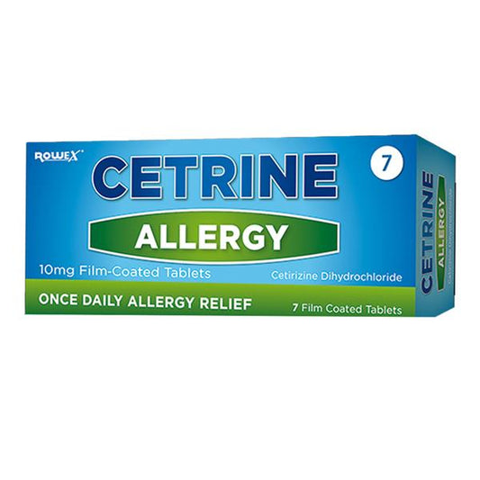 Cetrine Allergy 10Mg 7 Tabs