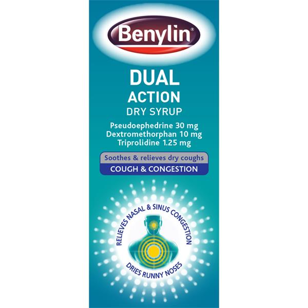 Benylin Dual Action Dry Syrup