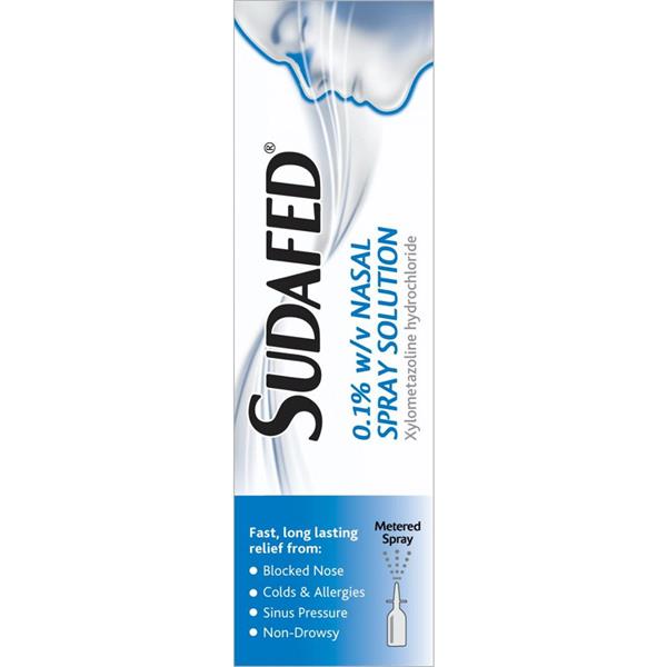 Sudafed 0.1%  Nasal Spray Solution