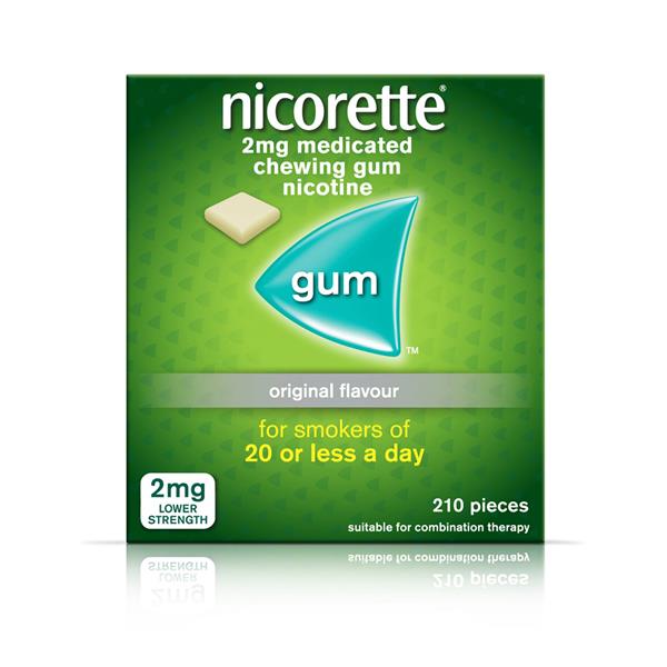 Nicorette Gum Original 2Mg 210Pack.