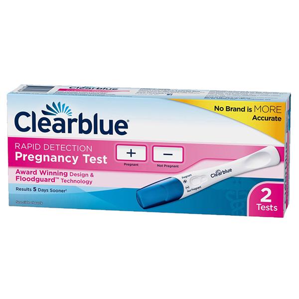 Clearblue  Rapid Detection Pregnancy Test 2 Tests.