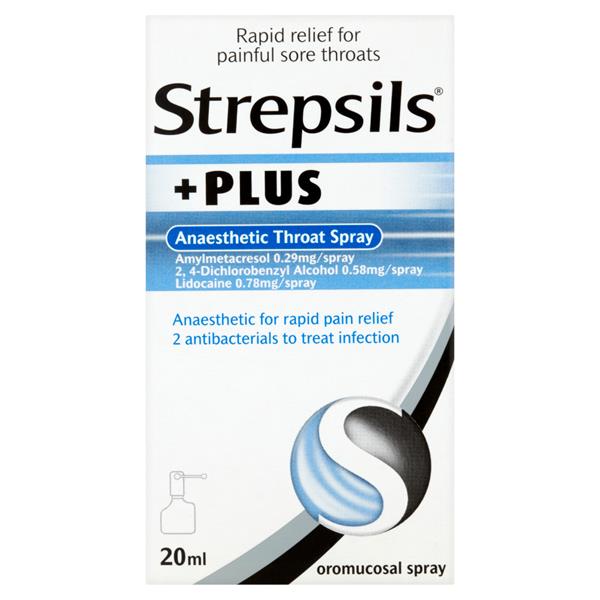 Strepsils Plus Anaesthetic Throat Spray 20Ml