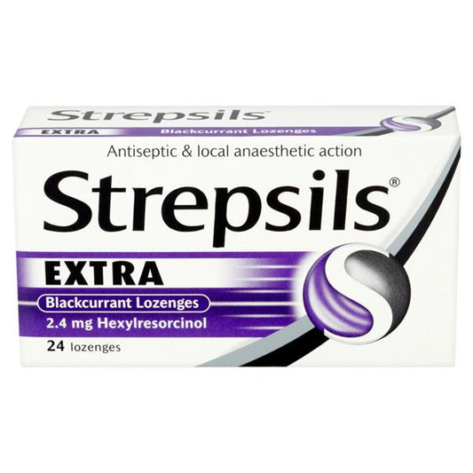 Strepsils Extra Blackcurrant 24 Lozenges