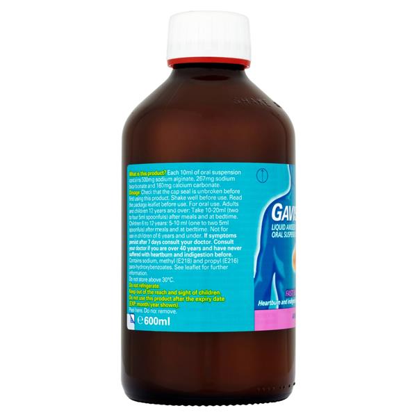 Gaviscon Aniseed Liquid 600Ml