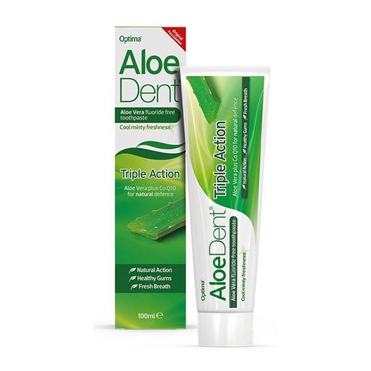 Aloe Dent Original Toothpaste Fluoride Free Triple Action 100Ml
