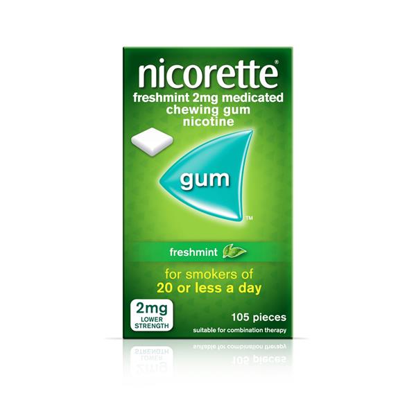 Nicorette Freshmint 2Mg Med Chew Gum