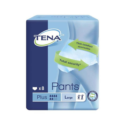 Tena Pants Plus Large 8 Pack