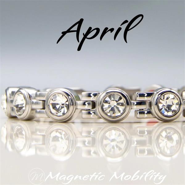 Magnetic Mobility April Birthstone 4In1 Element Bracelet
