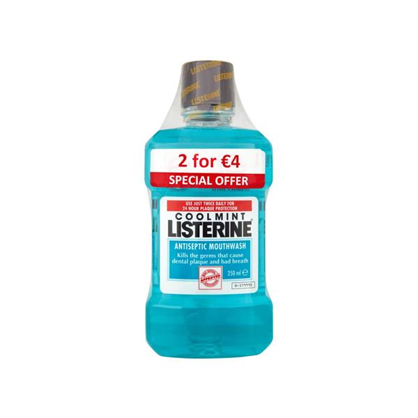 Listerine Coolmint Mouthwash 2 For 4Euro