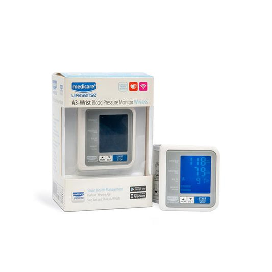 Medicare A3 Wrist Bloodpressure Monitor Wireless