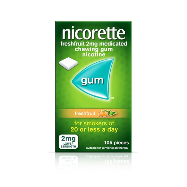 Nicorette Freshfruit 2Mg Med Chew Gum