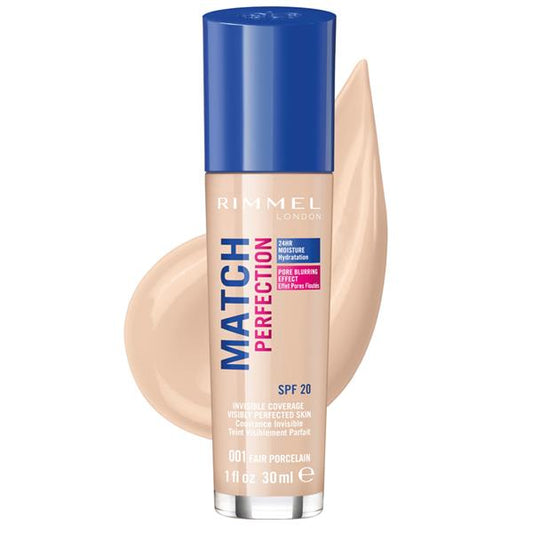 Rimmel Match Perfection Foundation Fair Porcelain 001