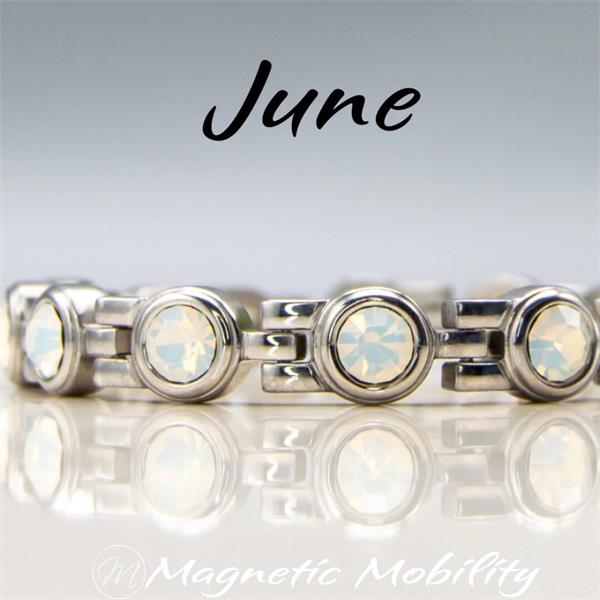 Magnetic Mobility June Birthstone 4In1 Element Bracelet