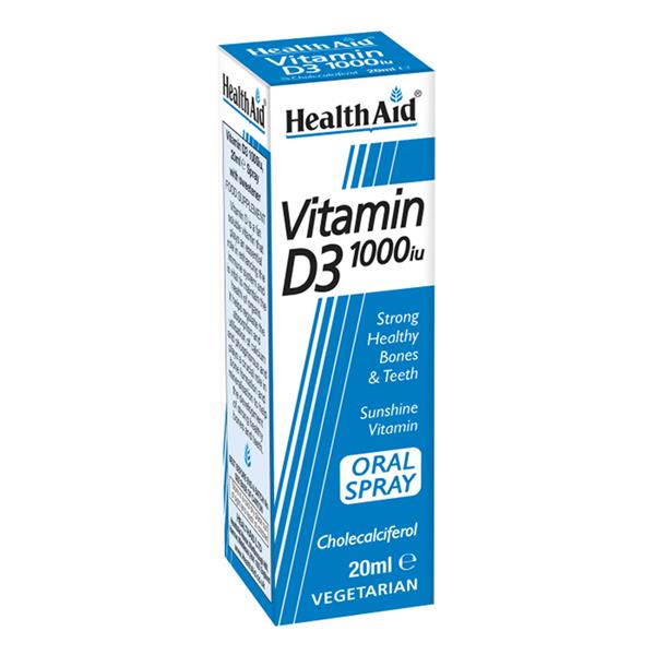 Healthaid Vitamin D3 1000Iu Spray 20Ml EXPIRED FEB '24 Crowley’s Pharmacy