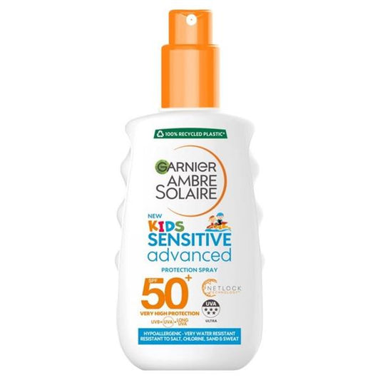 Garnier Ambre Solaire Kids Sensitive Sun Cream Spry Spf50 200Ml