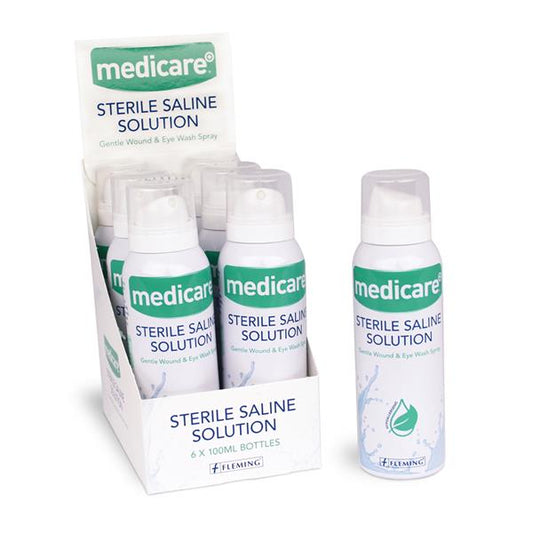 Medicare Sterile Saline Solution Eye And Wound Wash 100Ml