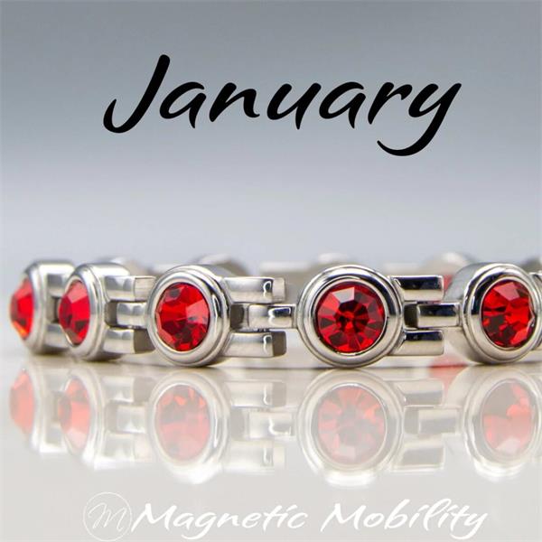 Magnetic Mobility January Birthstone 4In1 Element Bracelet