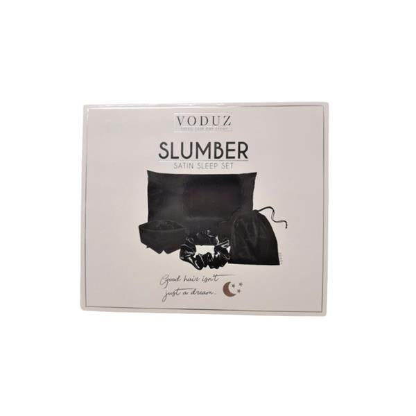Voduz Slumber Satin Sleep Set Black