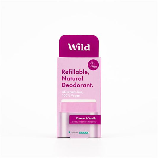 Wild Natural Purple Case And Coconut Dreams Deodrant Refill 2Pce