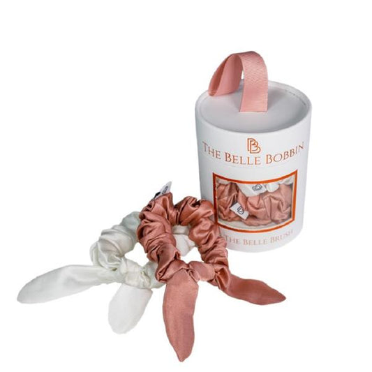 The Belle Brush The Belle Bobbin Gift Set Pink And White