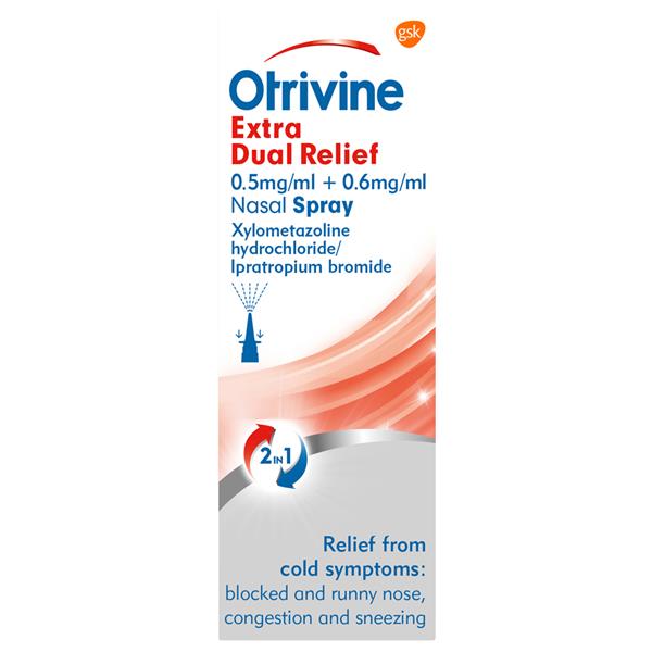 Otrivine Extra Dual Relief Nasal Spray 10Ml