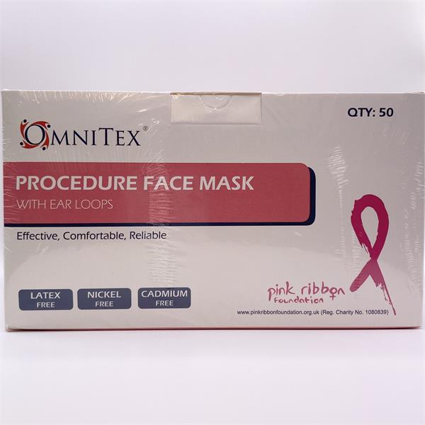 Disposable 3 Ply Pink Masks