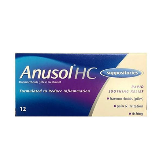 Anusol Hc Suppositories 12 Supo Ph Only